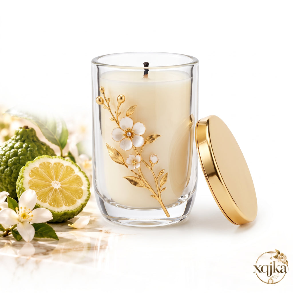 Bergamot Glass Scented Candle