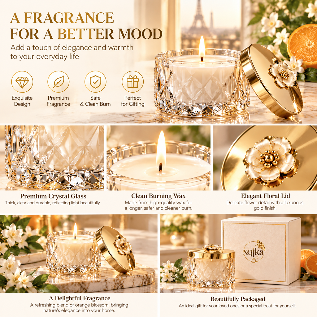 Citrus Crystal Scented Candle