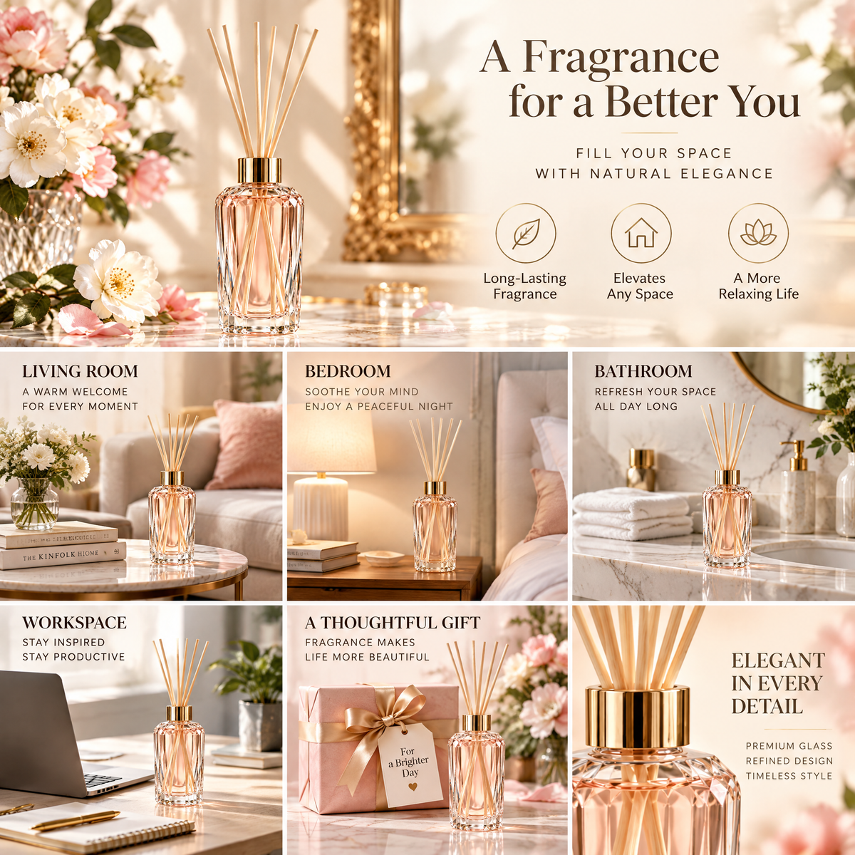 Petal Prism Reed Diffuser