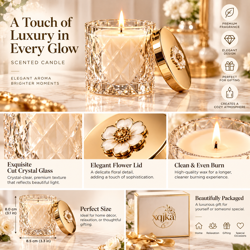 Fleur Crystal Scented Candle
