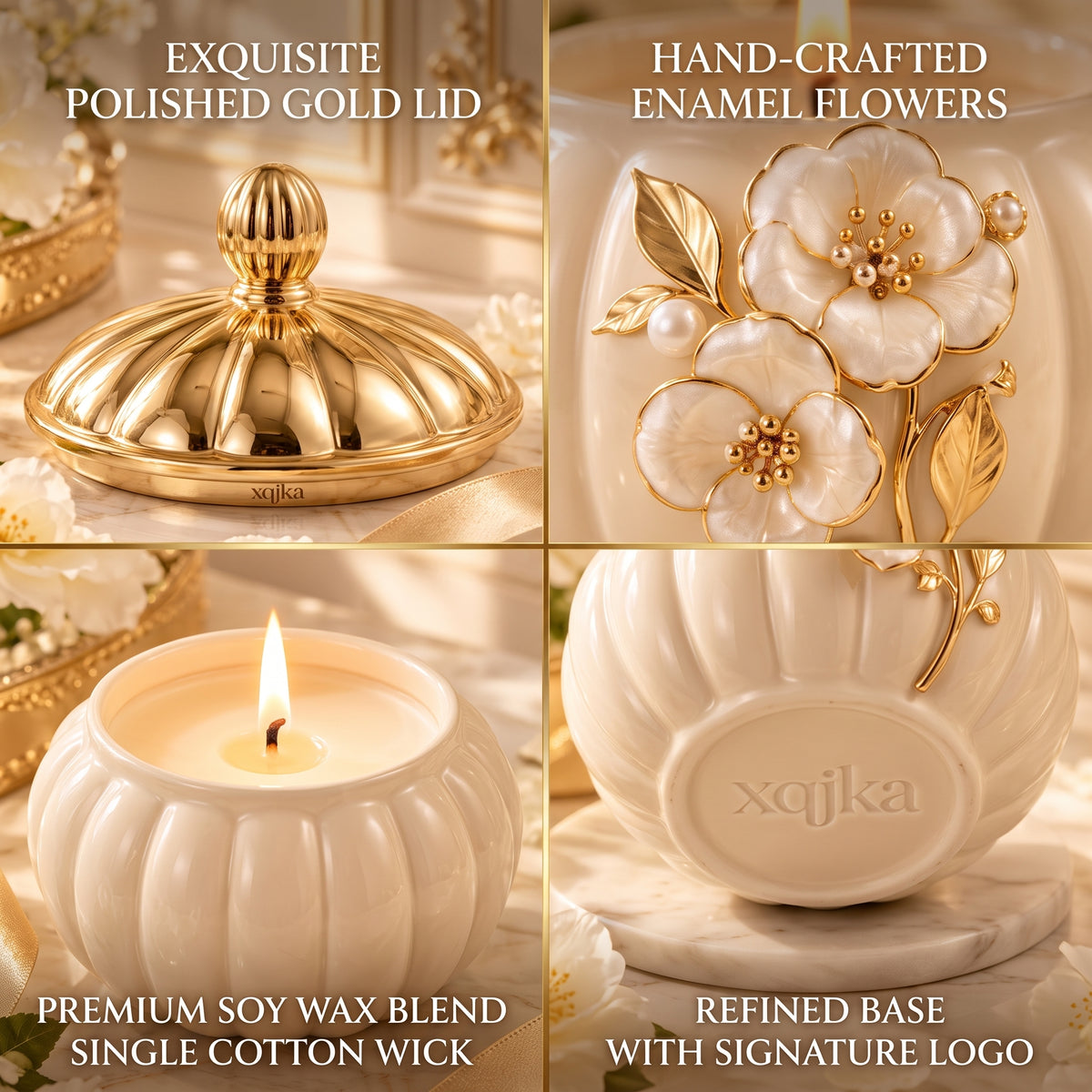 Fleur Flame Scented Candle
