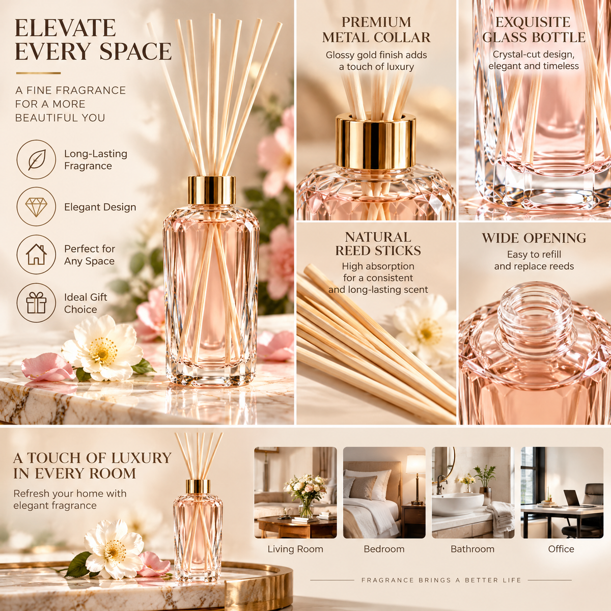 Petal Prism Reed Diffuser