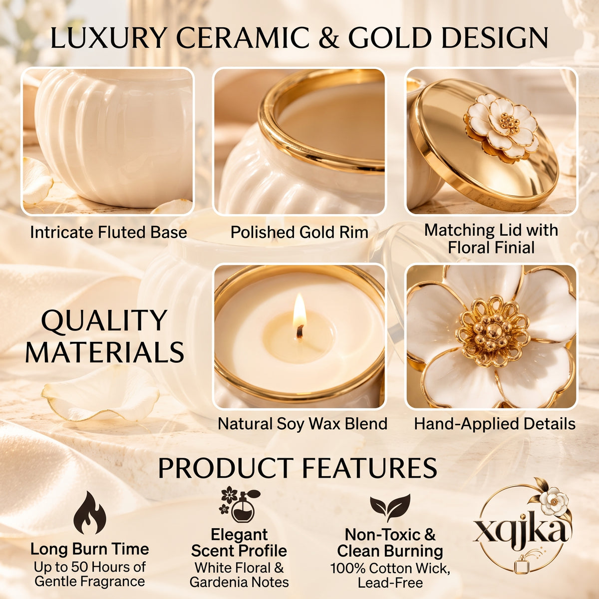Camellia Cream Scented Candle